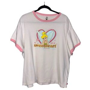 ❤️ Vintage DISNEY STORE Tinkerbell Sweetheart Graphic Tee
